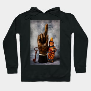 Hand And Vintage Clown Toy Hoodie